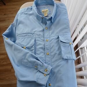 Guide's Choice PACA Fishing Shirt Mens 3XL light blue packable outdoor adventure